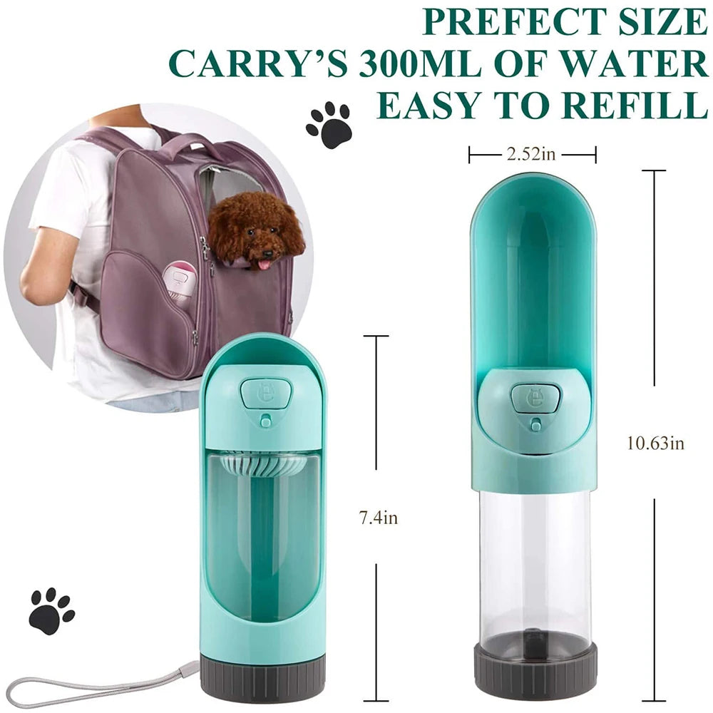 Portable Pet Water Bottle – Travel Feeder for Dogs & Cats