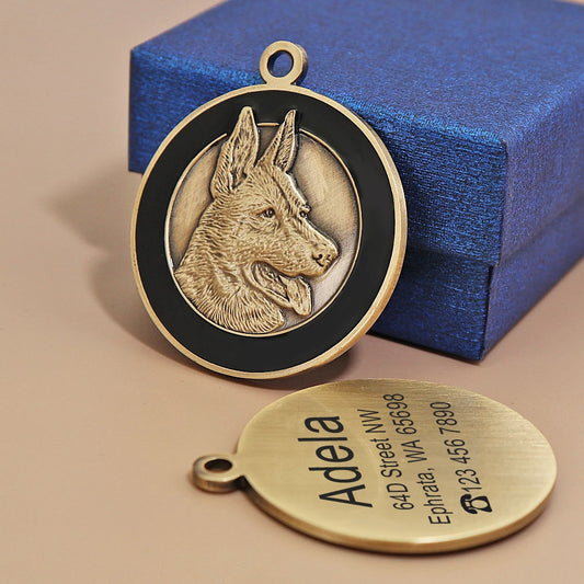 Engraved Dog ID Tag – Personalized Metal Pet Name Tags