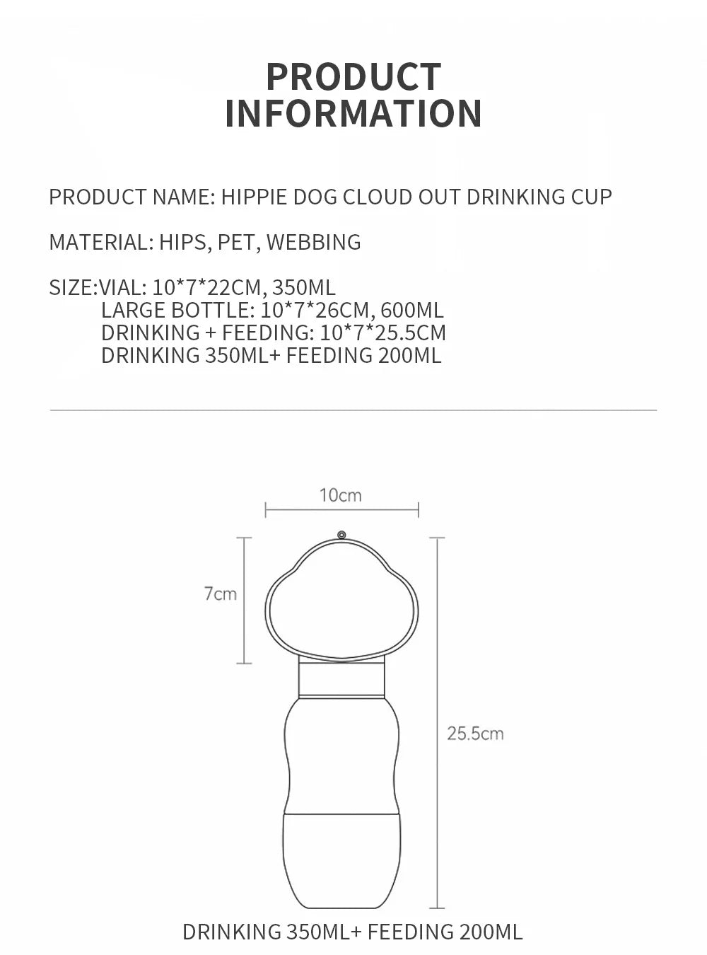 Portable Dog Water Bottle Feeder – Travel Bowl for Pets