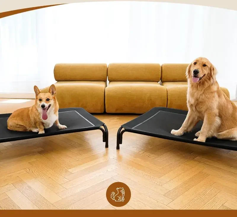 Elevated Dog Bed for Large Dogs – Cooling Raised Pet Cot
