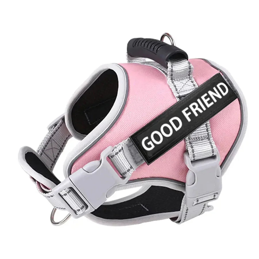 Adjustable Reflective Dog Harness NZ | Small & Medium Pet Vest for Outdoor Walking – PawNest