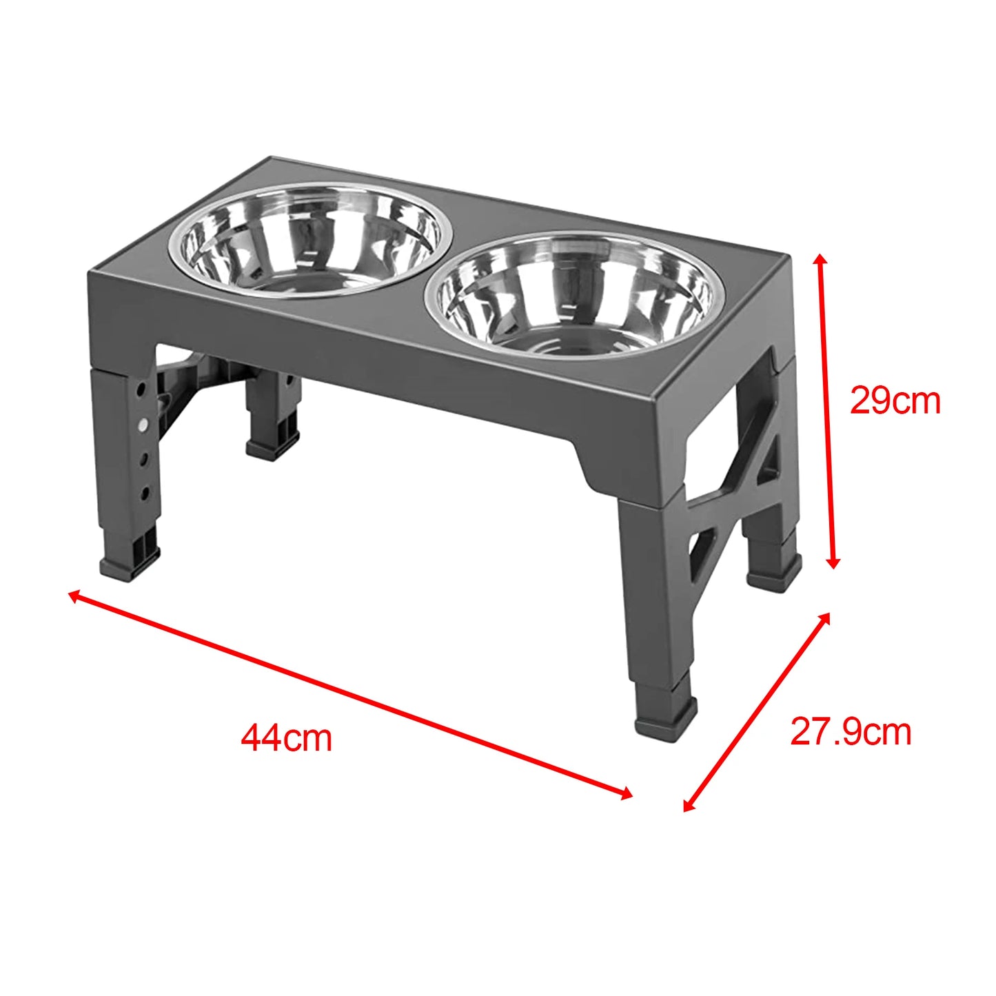 Adjustable Dog & Cat Feeding Bowl with Stand NZ | Elevated Water & Food Bowl for Small Pets – PawNest