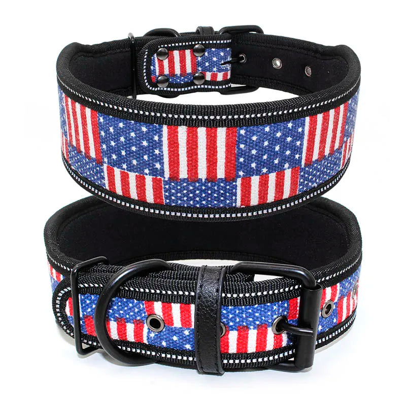 Fashion Reflective Big Dog Collar – Adjustable for All Sizes