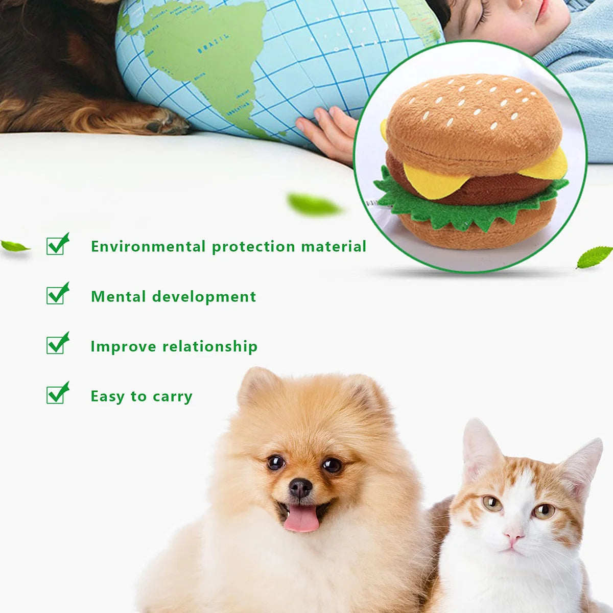 Interactive Plush Squeaky Dog Toys NZ | Fun Soft Chew Toys for Playtime – PawNest