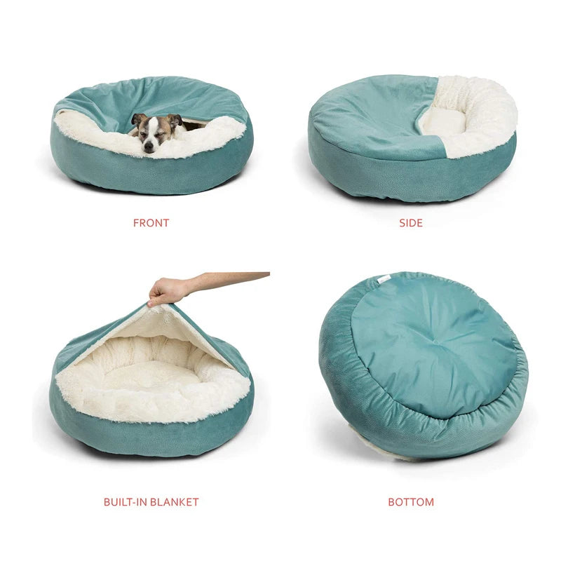 Orthopedic Dog & Cat Bed – Warm Indoor Puppy Cushion Mat