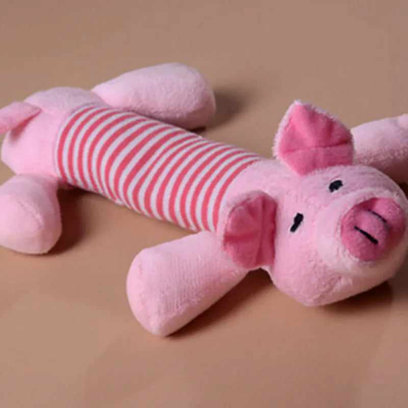 Plush Squeaky Dog & Cat Toys NZ | Duck, Pig & Elephant Chew Toys for Puppies & Pets – PawNest