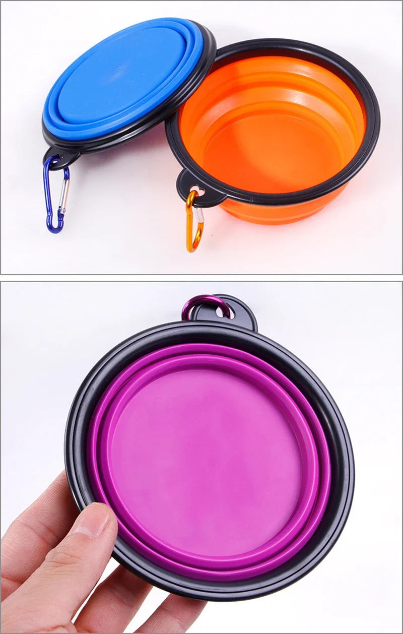 350ml Collapsible Silicone Pet Bowl – Portable Travel Dog Bowl