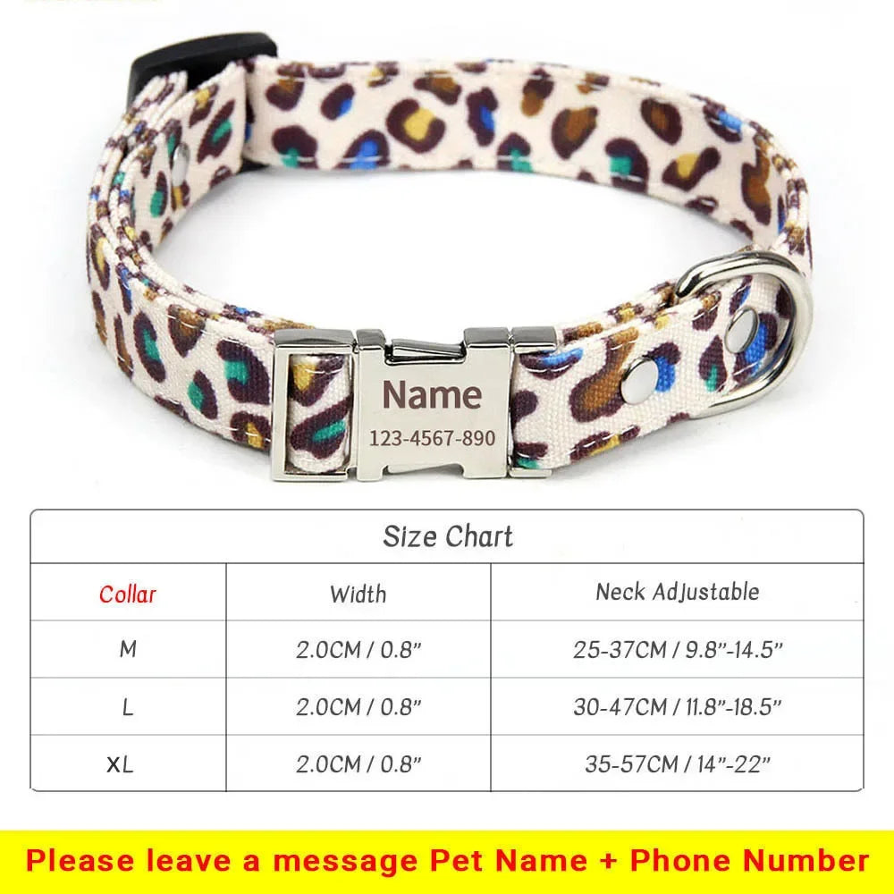 Custom Dog Collar – Free Engraved Nameplate for All Sizes
