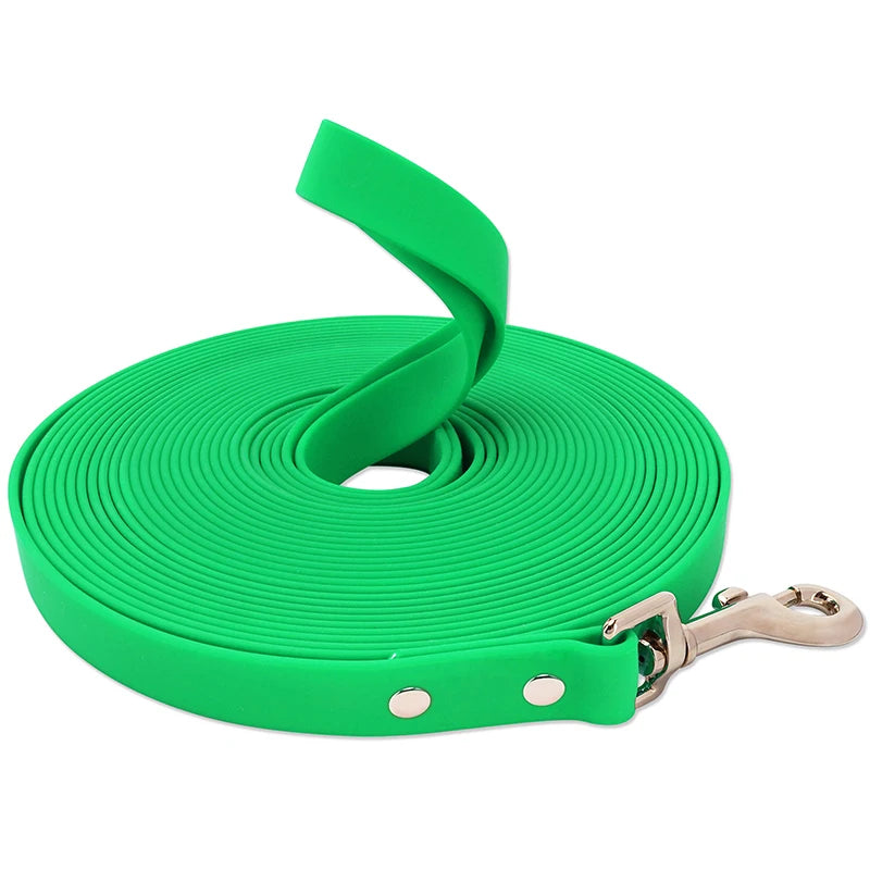 Waterproof Long Dog Leash – PVC Training Lead for Small to Large Dogs | 3m, 5m, 10m, 15m | Easy-Clean Outdoor Walking Rope