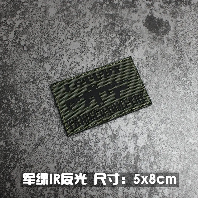 IR Reflective Military Patch – “No Free Lunch” Morale Badge