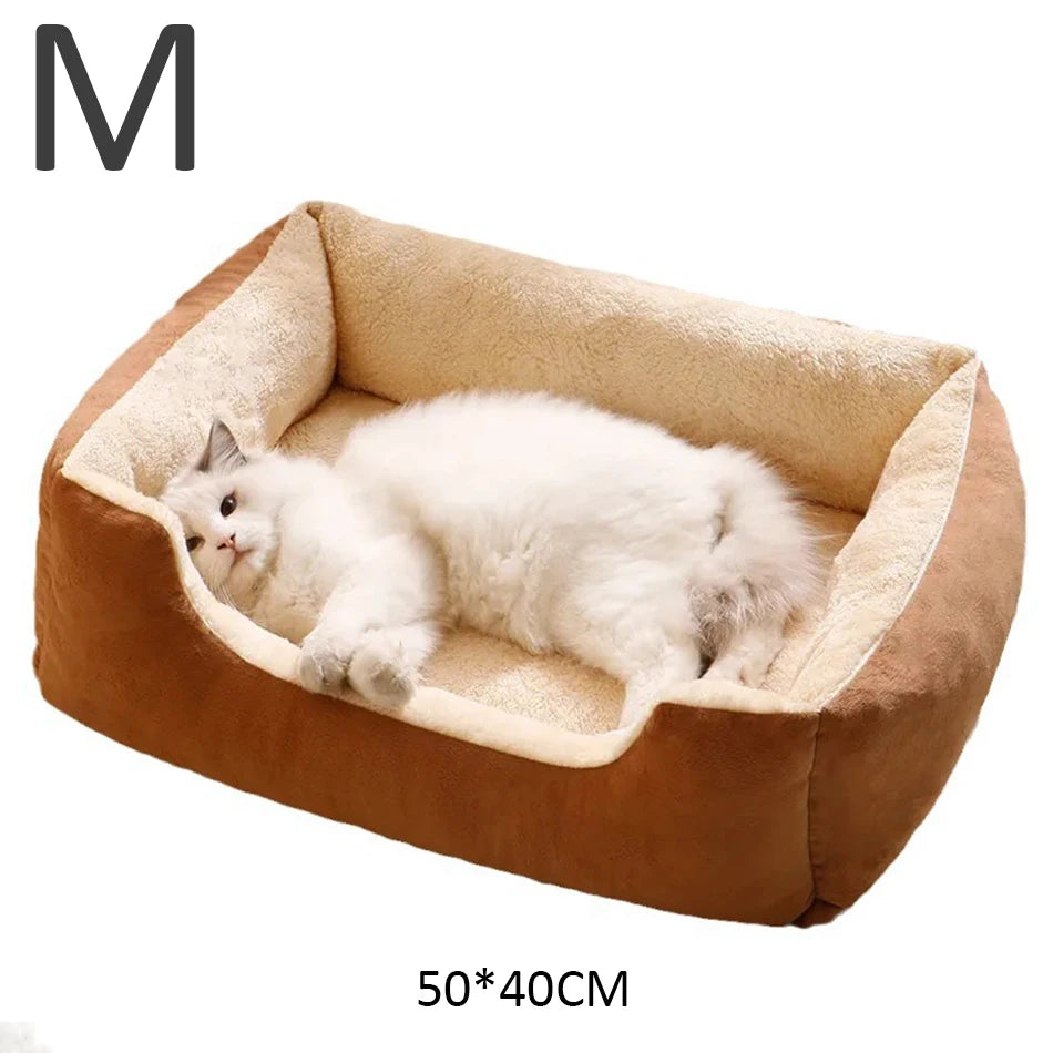 Cat & Dog Bed NZ | Cozy Pet Cushion Basket House for Small Pets – PawNest