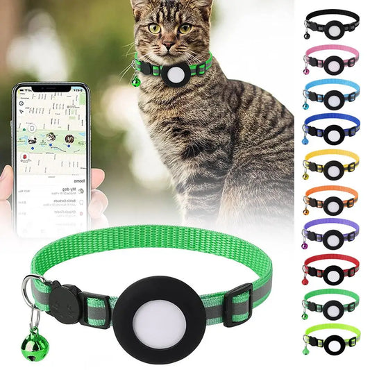 Airtag Collar Case for Cats & Dogs – Reflective Anti-Loss Tracker