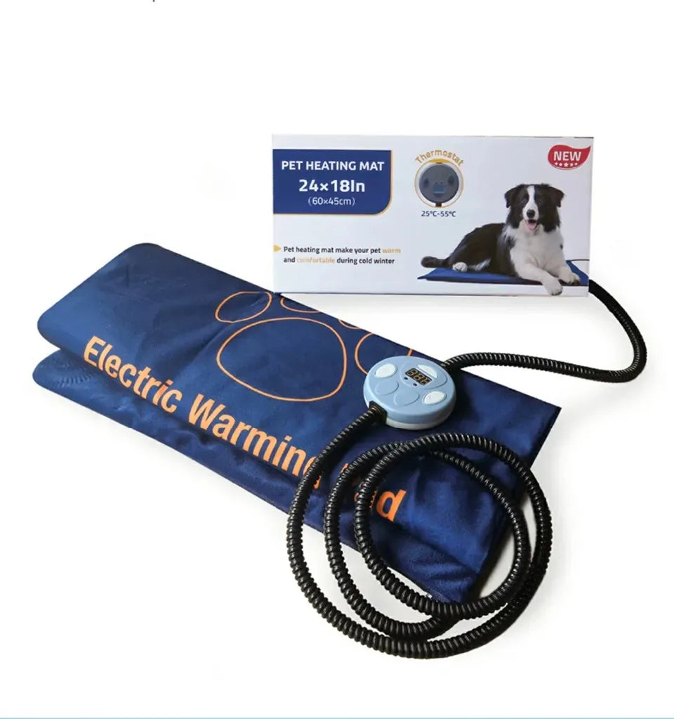 45×60cm Electric Pet Heating Pad NZ | Waterproof Adjustable Dog & Cat Warmer – PawNest