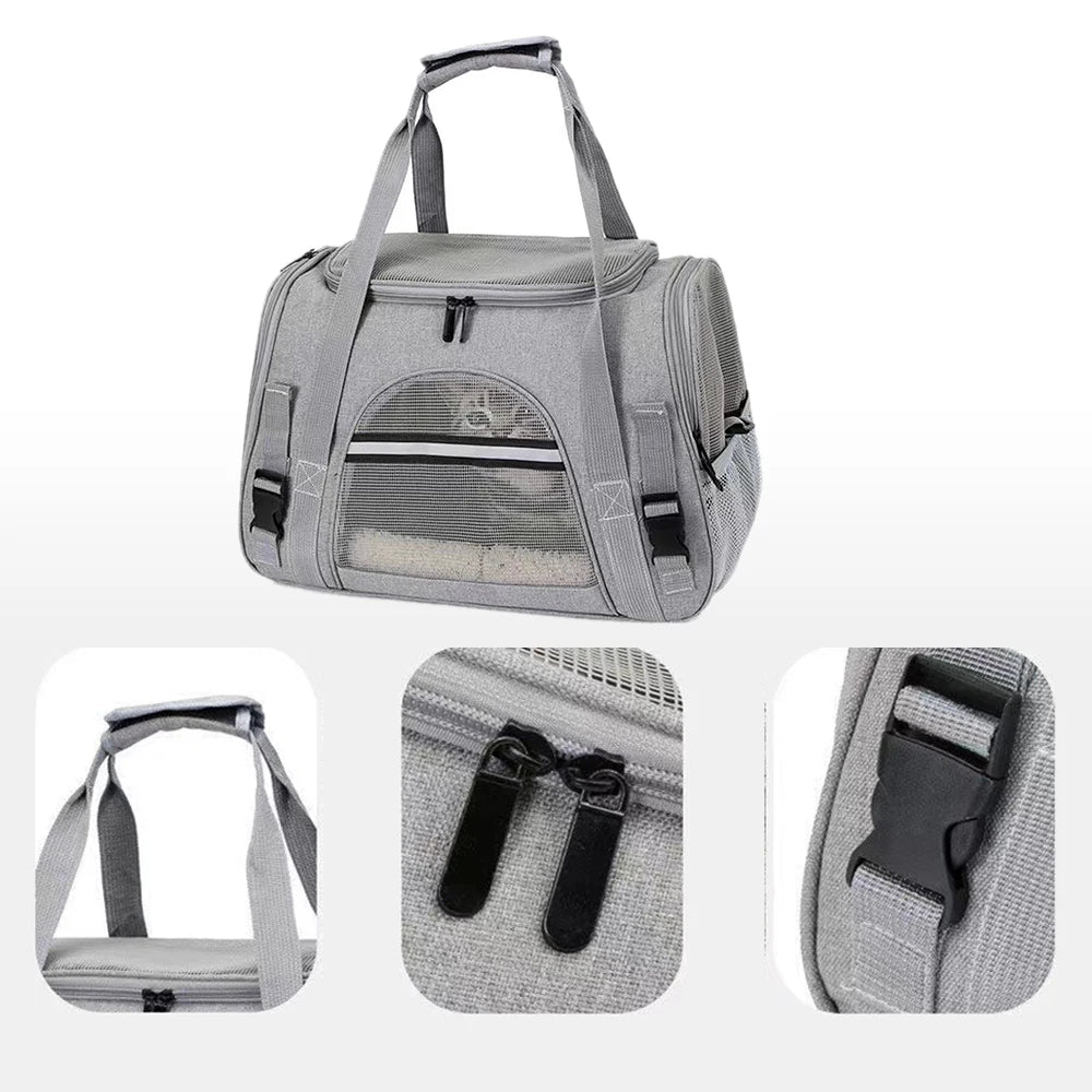 Airline-Approved Pet Carrier Bag NZ | Breathable Travel Bag for Cats & Small Dogs – PawNest