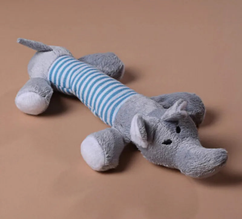 Plush Squeaky Dog & Cat Toys NZ | Duck, Pig & Elephant Chew Toys for Puppies & Pets – PawNest
