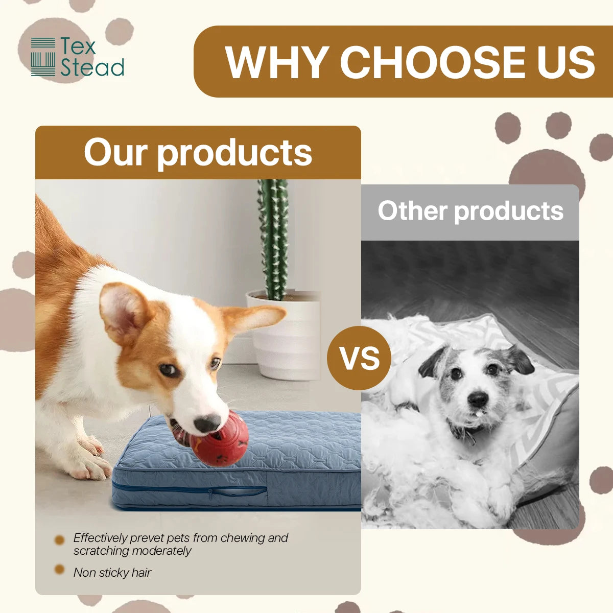 Orthopedic Dog Bed Cover – Washable Large Dog Crate Mat