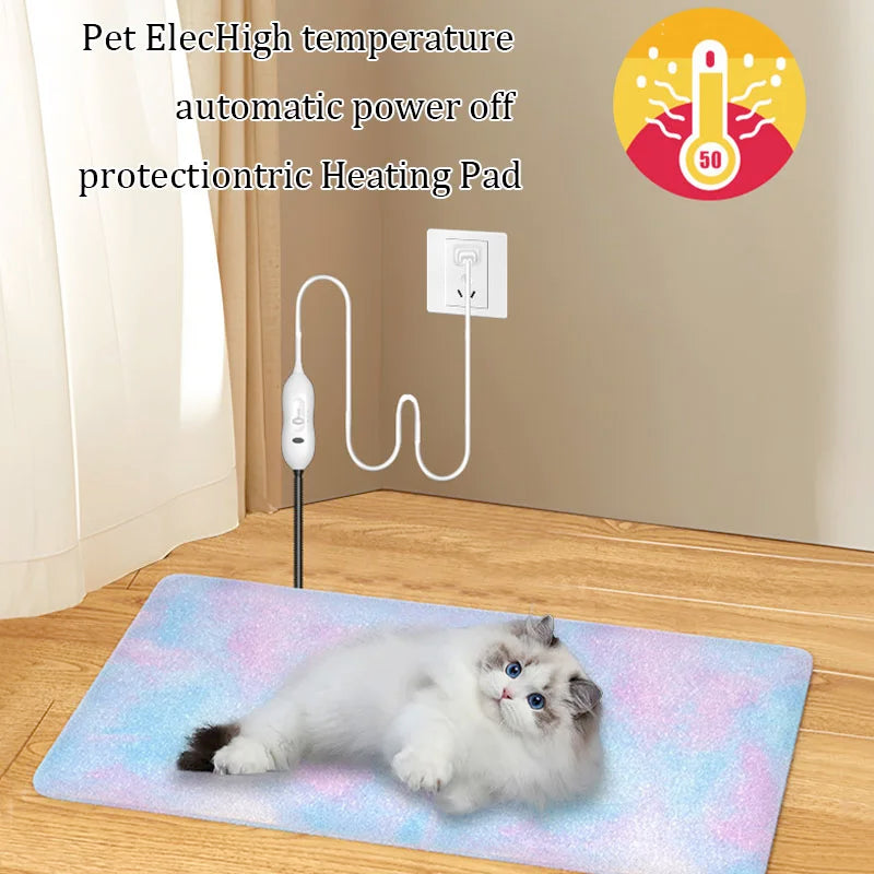 Waterproof Electric Pet Heating Pad NZ | Adjustable Temperature Dog & Cat Warmer – PawNest