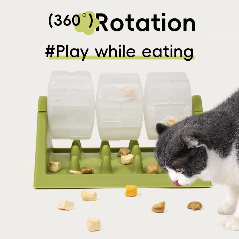 Slow Feeder Dog Puzzle Feeder NZ | Interactive Treat Dispenser & Rotating Food Toy for Dogs & Cats – PawNest