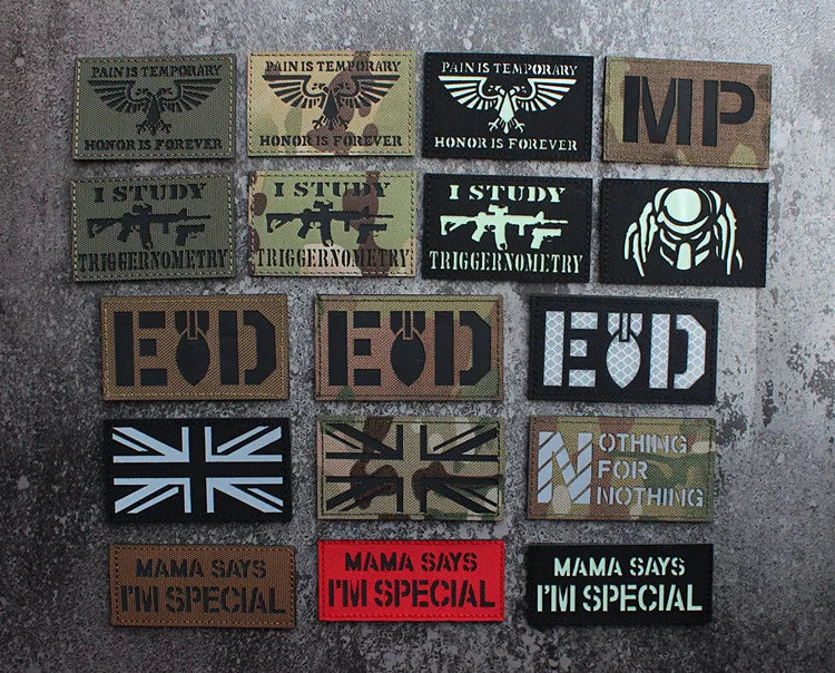 IR Reflective Military Patch – “No Free Lunch” Morale Badge
