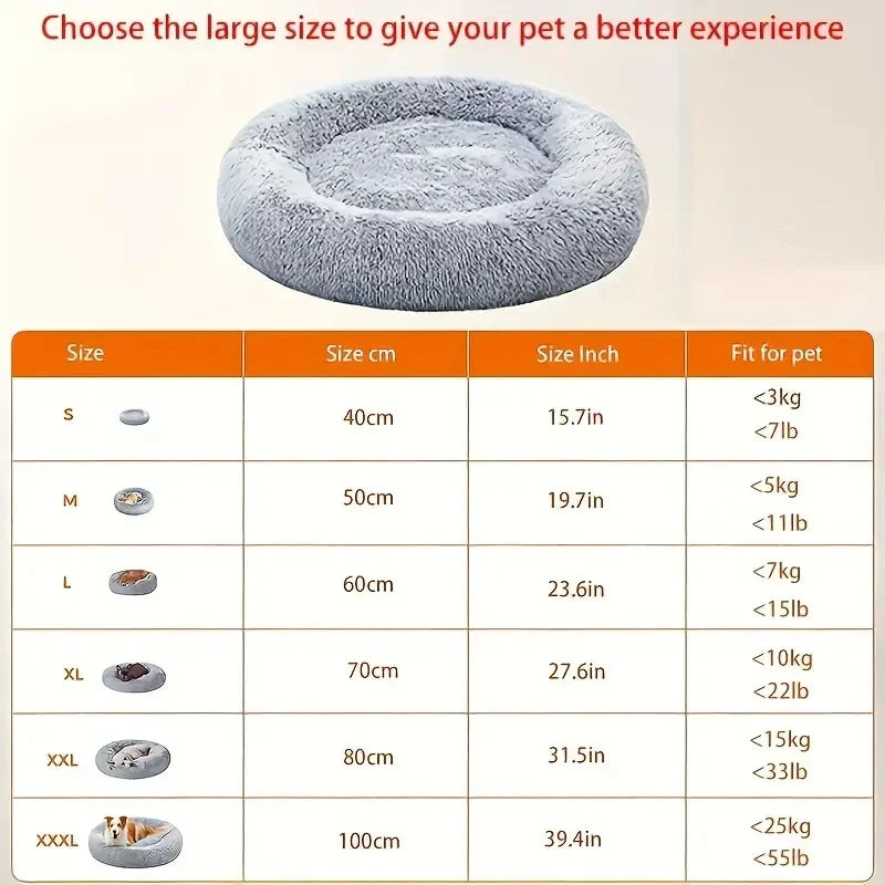 Soft Long Plush Dog Bed House NZ | Cozy Pet Basket & Sleeping Sofa for Dogs & Cats – PawNest