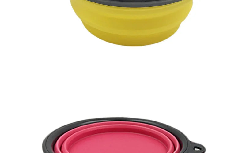 350ml Folding Silicone Dog Bowl – Portable Travel Feeder Dish