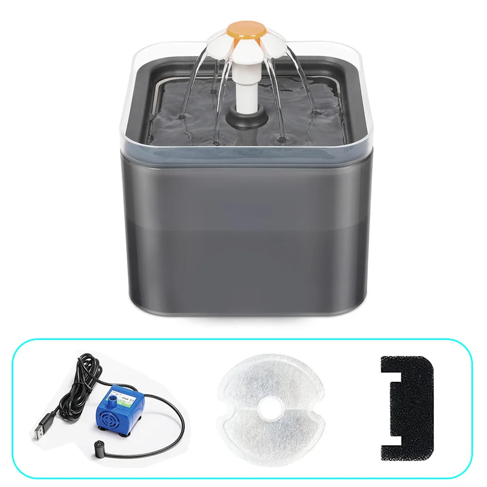 2L Automatic Cat Water Fountain NZ | LED Light & Filtered Pet Water Dispenser – PawNest
