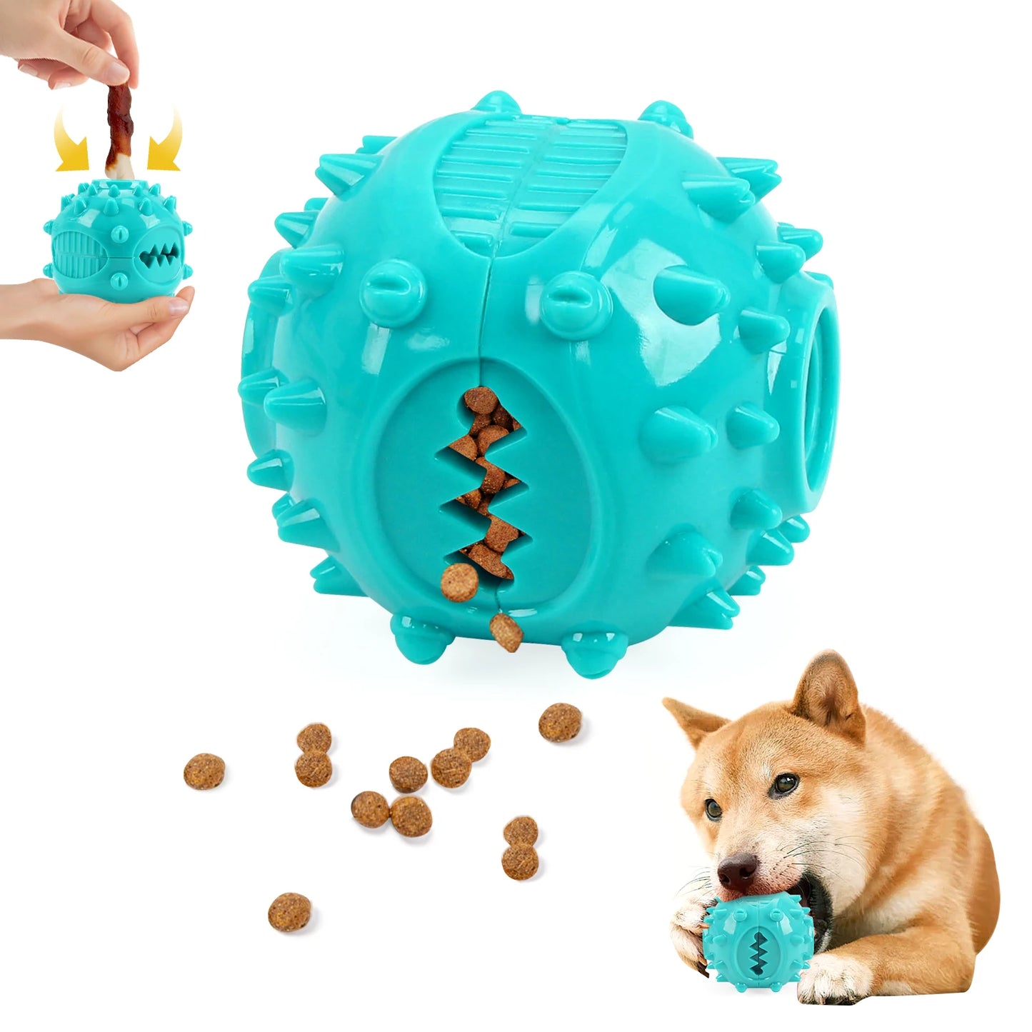 Dog Chew Toy Balls NZ | Rubber Teeth Cleaning & Treat Dispensing Balls for Dogs & Cats – PawNest