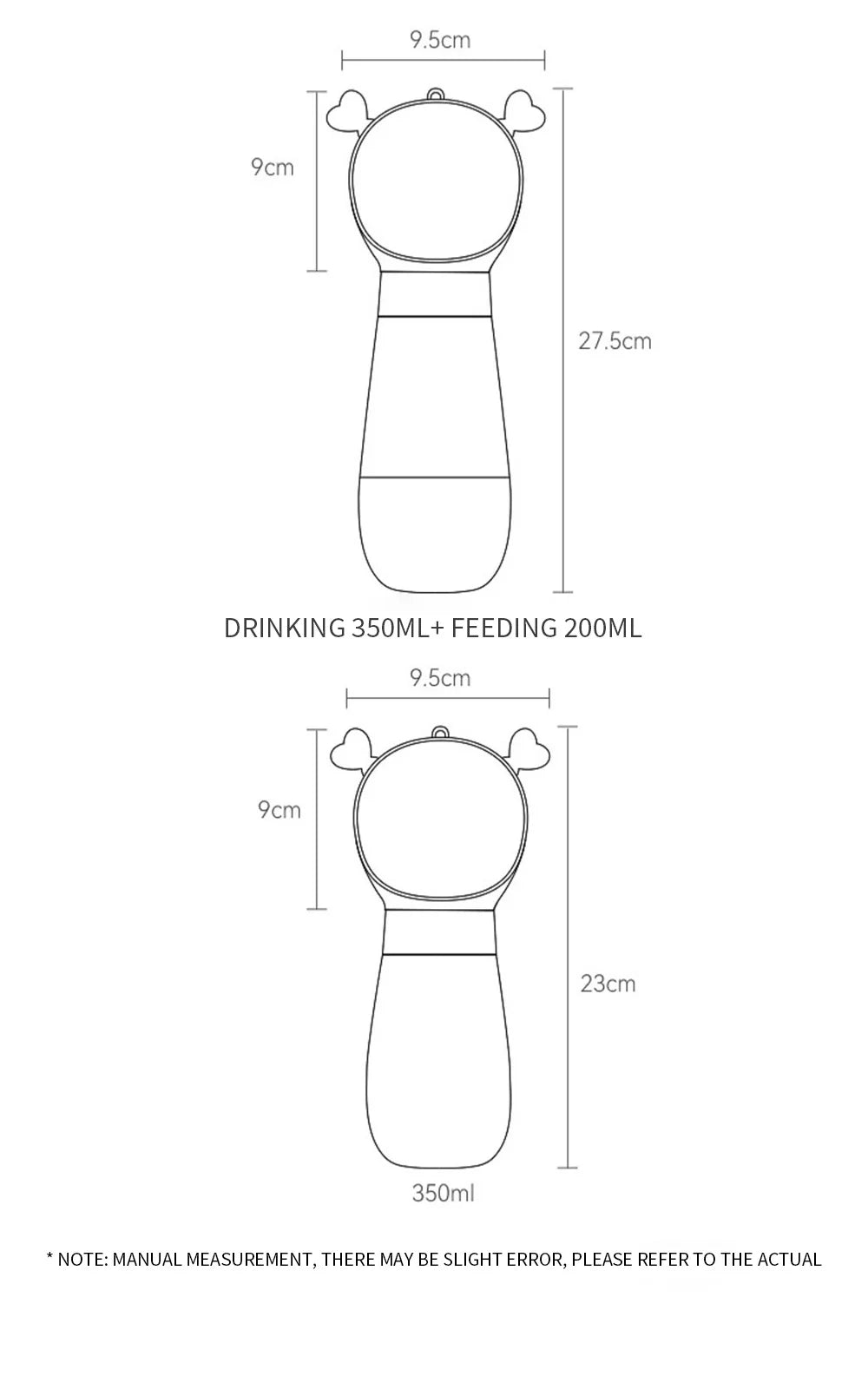 Portable Dog Water Bottle Feeder – Travel Bowl for Pets