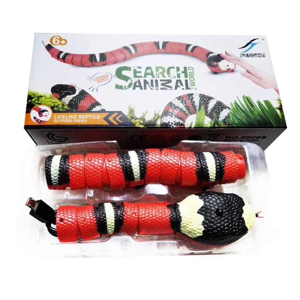Smart Interactive Cat Toy – USB Rechargeable Electronic Snake