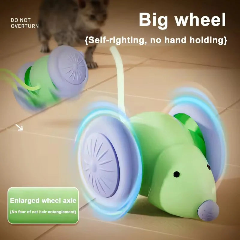 Smart Interactive Cat Toy Mouse – Durable, Obstacle Avoidance
