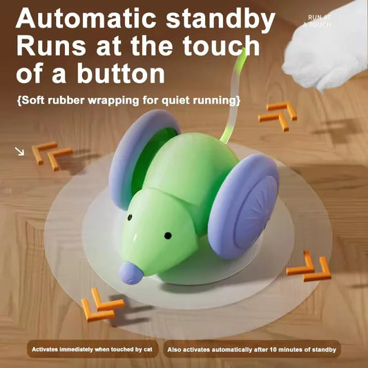 Smart Interactive Cat Toy Mouse – Durable, Obstacle Avoidance