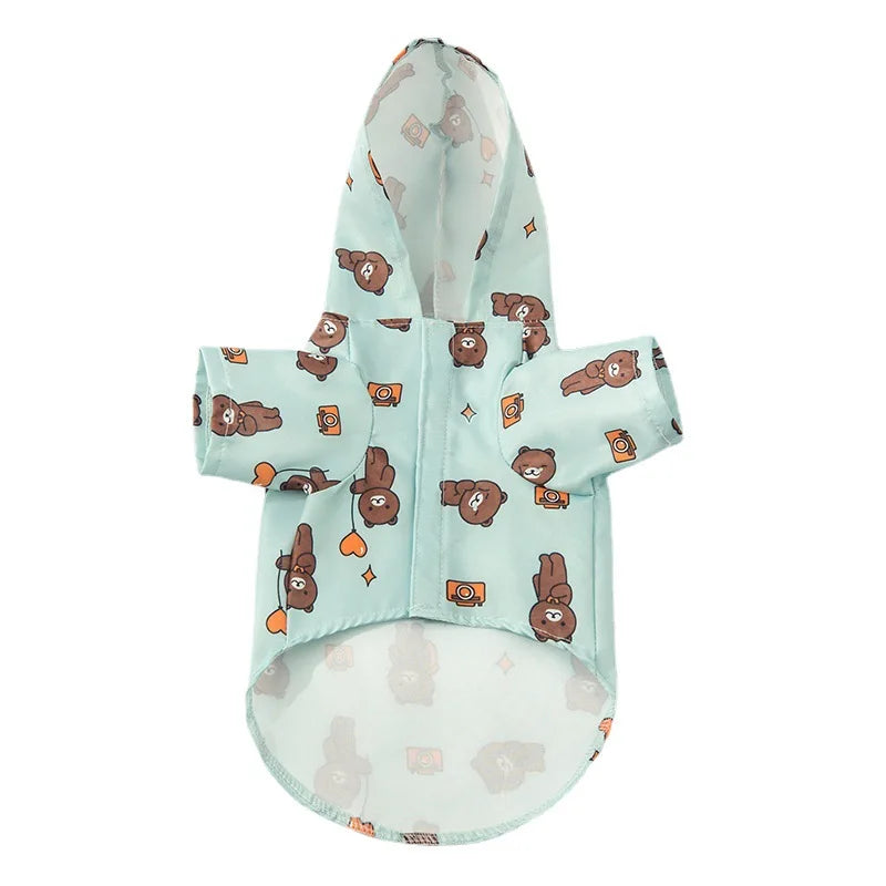 Waterproof Dog & Cat Raincoat NZ | Cute Cartoon Puppy & Kitten Rain Jacket for Small & Medium Pets – PawNest