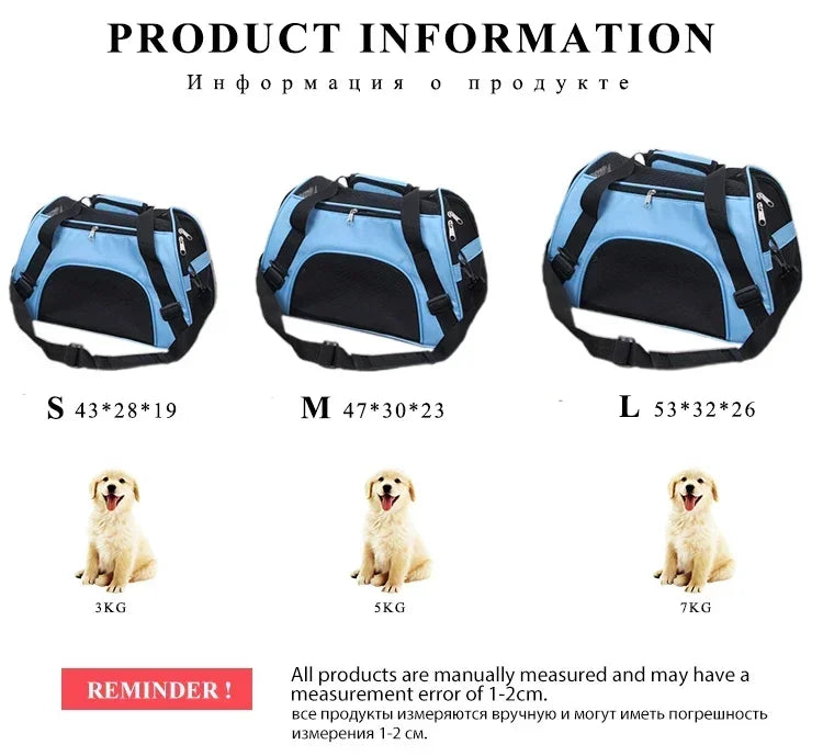 Portable Pet Carrier Bag NZ | Breathable Travel Handbag for Small Dogs & Cats – PawNest