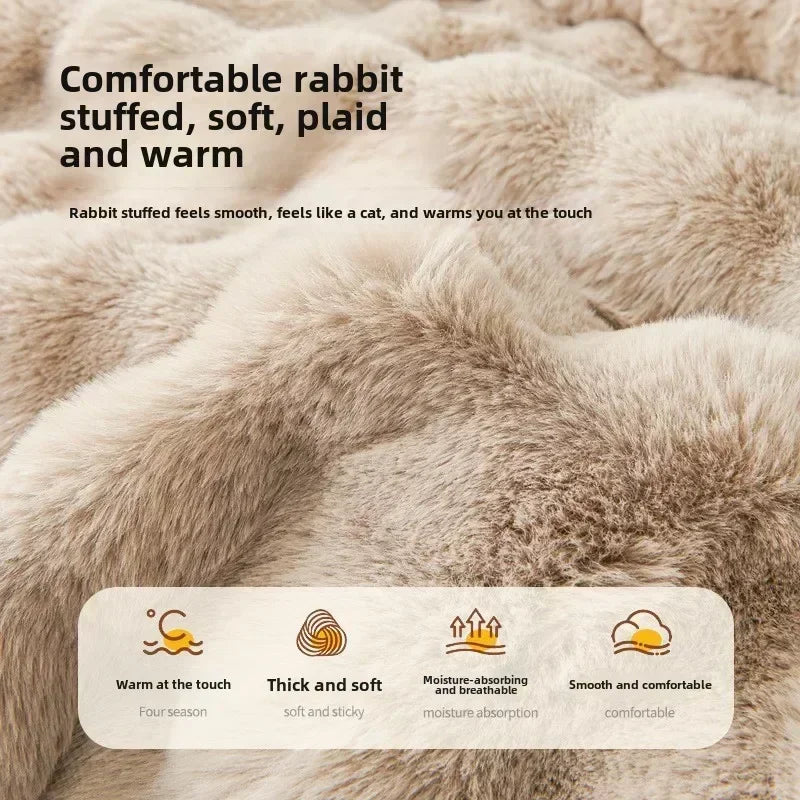 Square Winter Soft Pet Bed NZ | Warm Plush Dog & Cat Sofa with Neck Pillow – PawNest