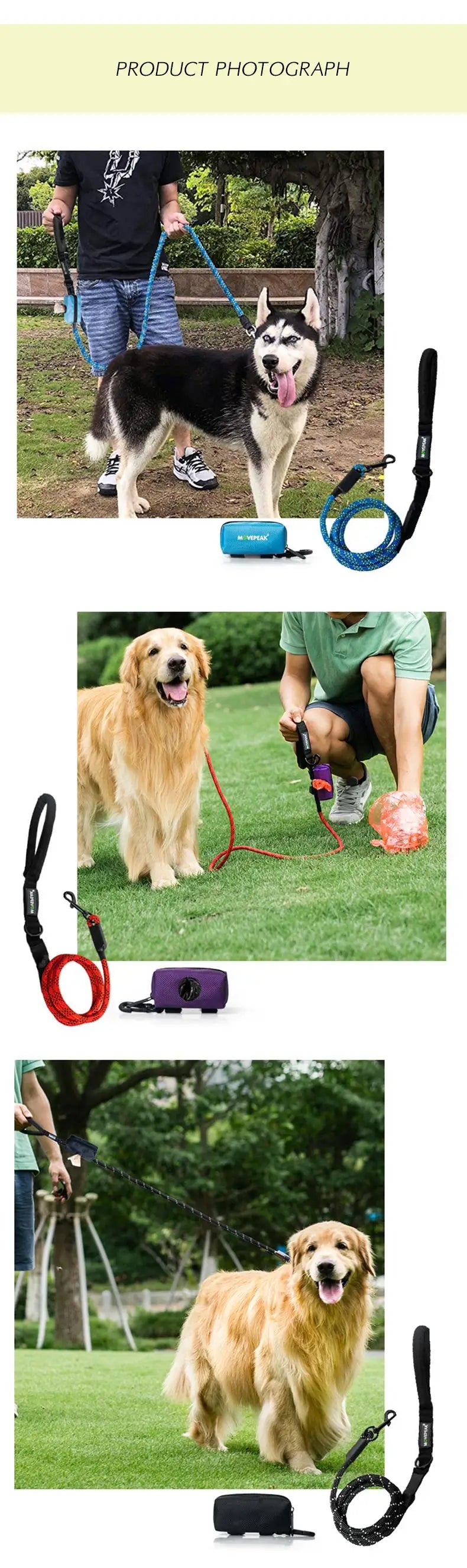 Adjustable Pet Dog Poop Bag Holder with Leash Attachment – Mini Travel Waste Bag Dispenser & Cleaning Tool