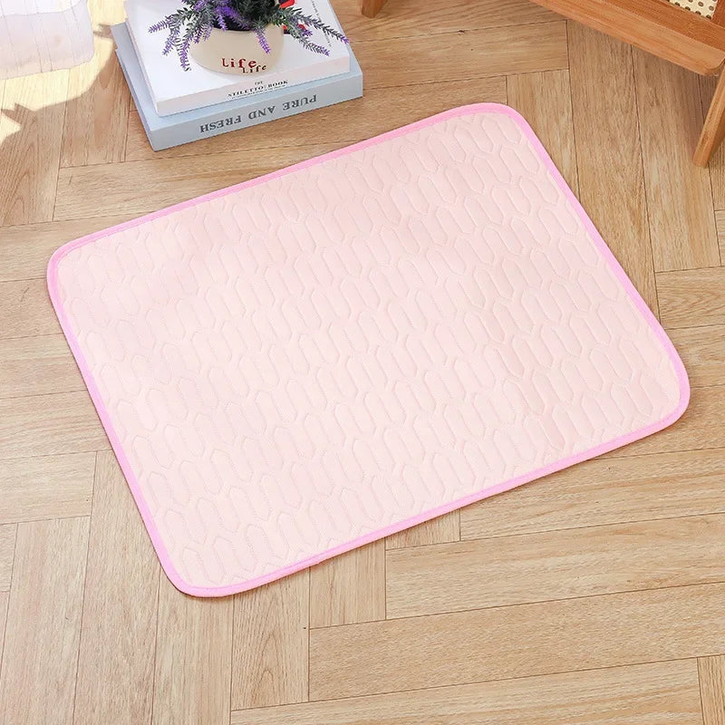 Ice Silk Cooling Pet Pad NZ | Summer Dog & Cat Sleeping Mat – Breathable Latex Sofa Pad – PawNest