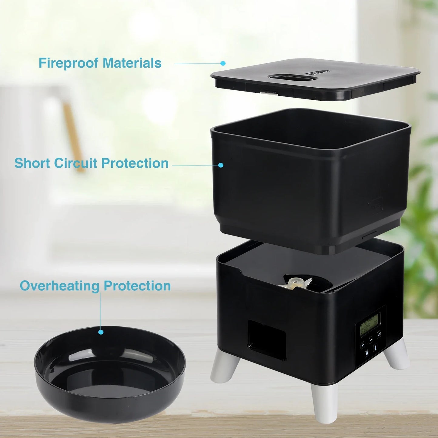 2L Smart Automatic Pet Feeder NZ | Timed Food Dispenser for Cats & Dogs – PawNest