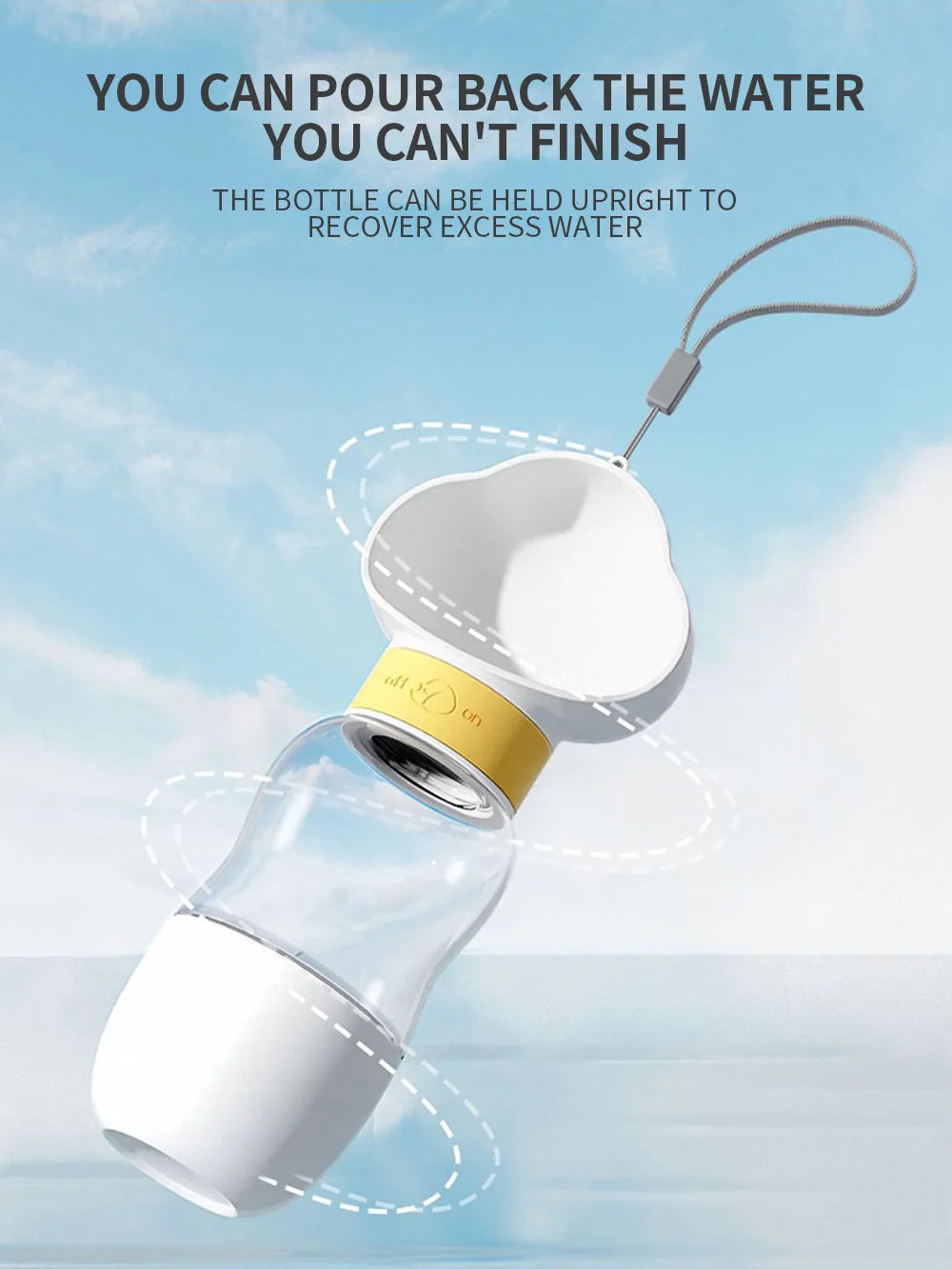 Portable Dog Water Bottle Feeder – Travel Bowl for Pets