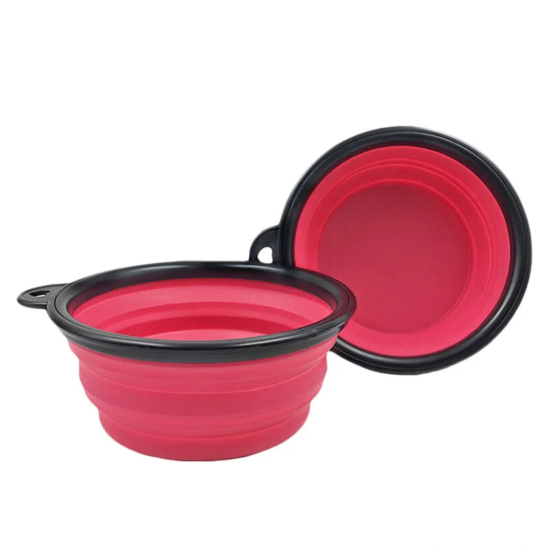 350ml Folding Silicone Dog Bowl – Portable Travel Feeder Dish
