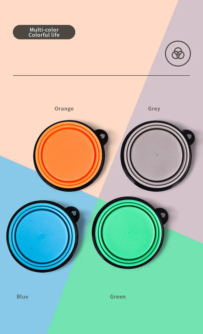 350ml Collapsible Silicone Pet Bowl – Portable Travel Dog Bowl