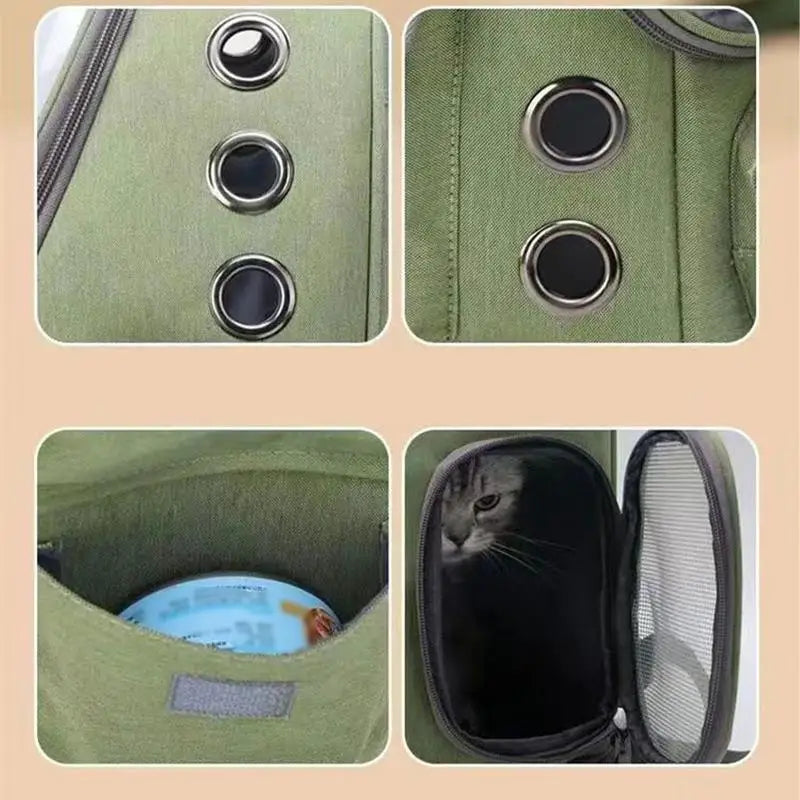 Cat Backpack Carrier NZ | Breathable Space Capsule Travel Bag for Cats – PawNest