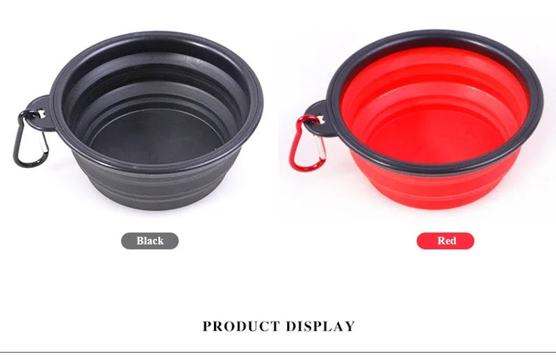 350ml Collapsible Silicone Pet Bowl – Portable Travel Dog Bowl