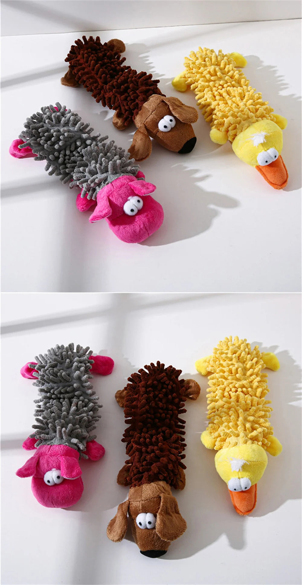 Animal-Shaped Plush Squeaky Dog Toys NZ | Chew & Play Toys for Small Dogs & Cats – PawNest