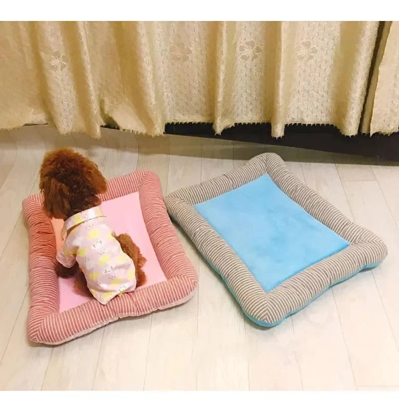 Ice Silk Cooling Pad for Dogs & Cats NZ | Summer Pet Bed Blanket – Breathable & Soft – PawNest