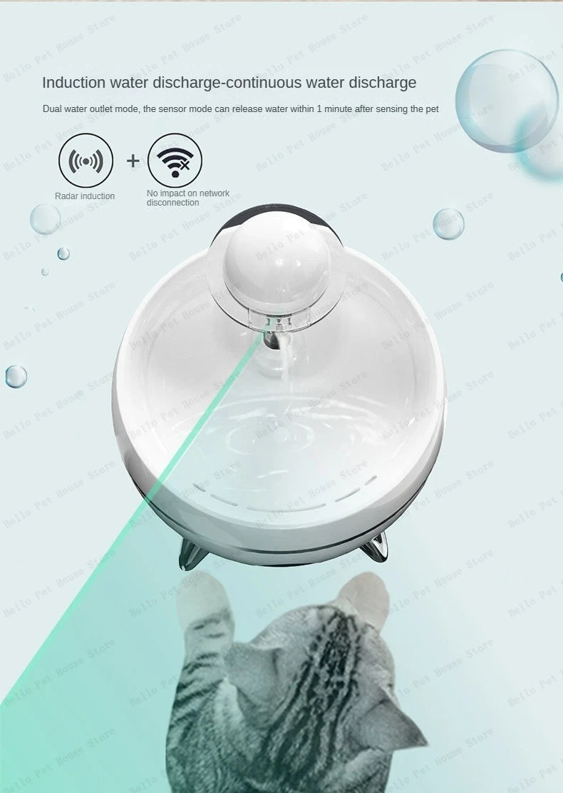 Smart Pet Water Feeder – App-Controlled for Cats & Dogs