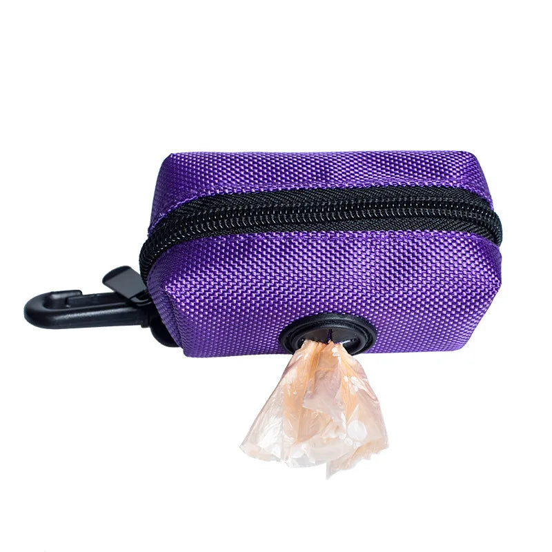 Adjustable Pet Dog Poop Bag Holder with Leash Attachment – Mini Travel Waste Bag Dispenser & Cleaning Tool