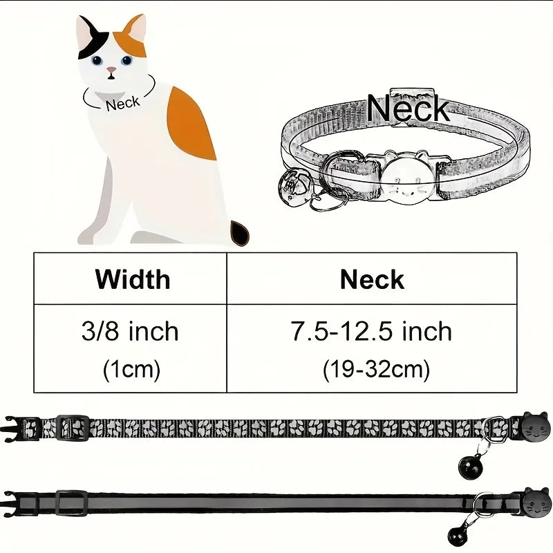 2pcs Reflective Pet Collars – Night Safety Dog & Cat Collars | PawNest NZ