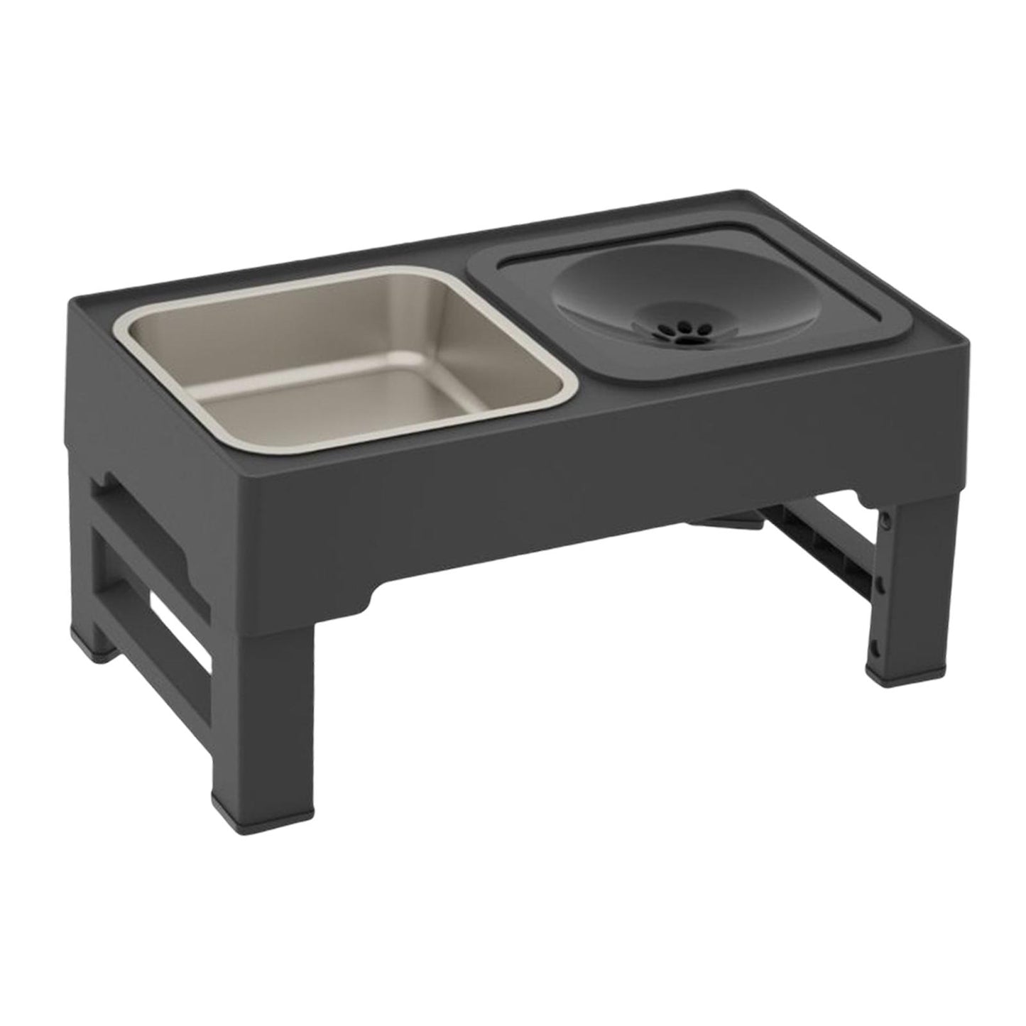 Adjustable Dog & Cat Feeding Bowl with Stand NZ | Elevated Water & Food Bowl for Small Pets – PawNest