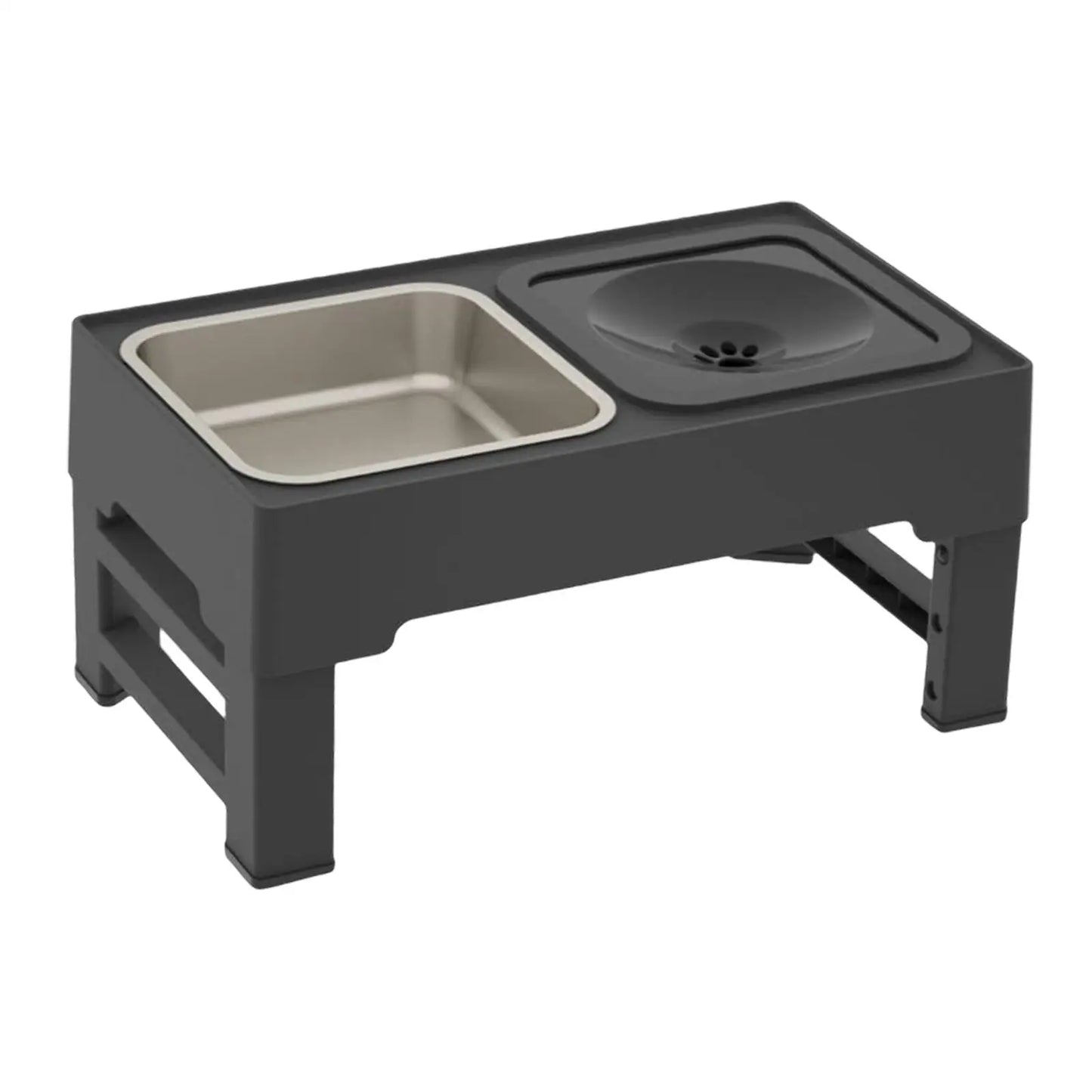 Adjustable Dog & Cat Feeding Bowl with Stand NZ | Elevated Water & Food Bowl for Small Pets – PawNest