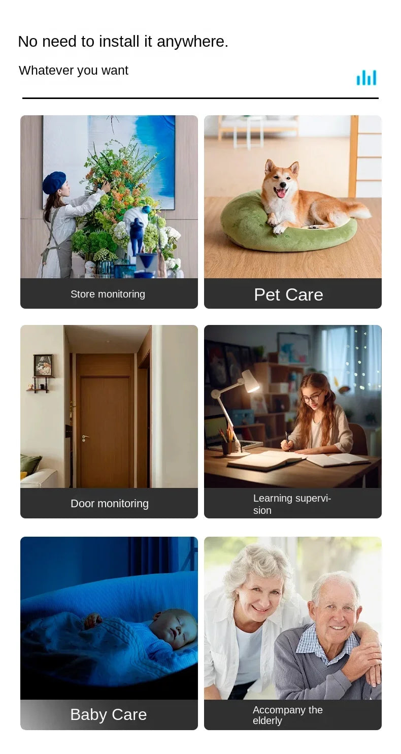 4K WiFi Pet & Baby Camera – 4MP IP CCTV, 2-Way Audio, Night Vision